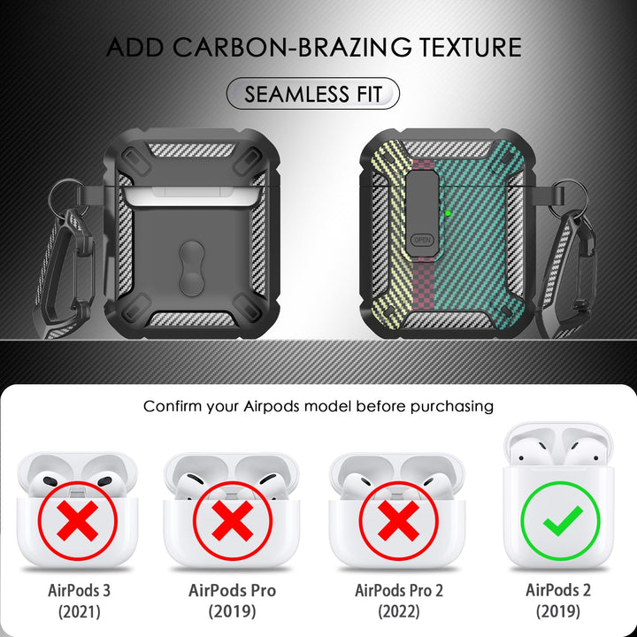 ArmorGuard AirPod Case with Cleaner Kit - Black - DOKUTRONIX