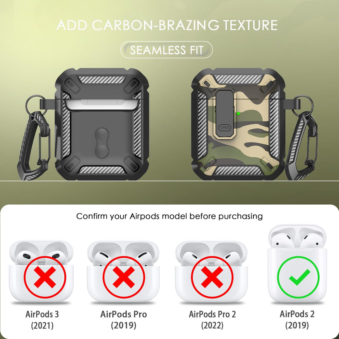 ArmorGuard AirPod Case with Cleaner Kit - Black - DOKUTRONIX