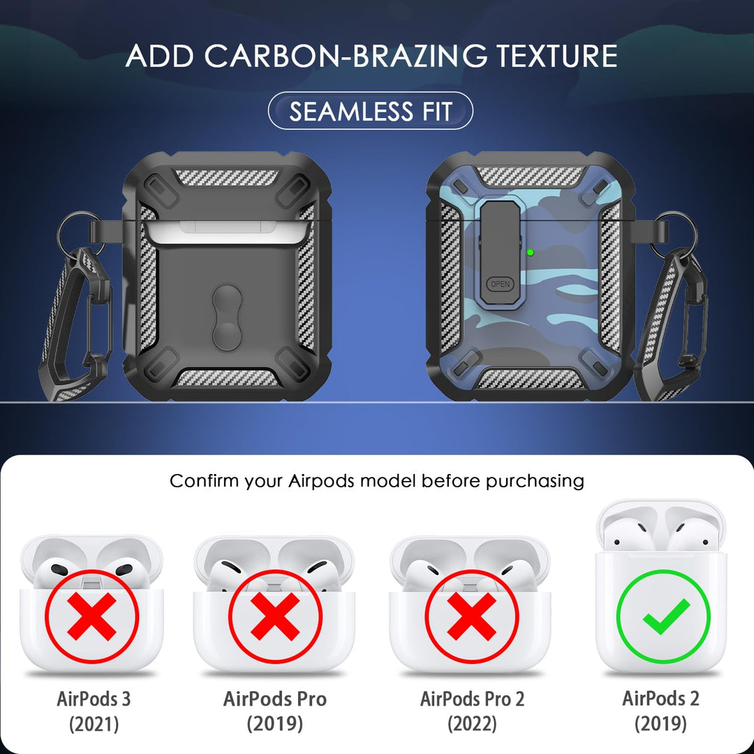 ArmorGuard AirPod Case with Cleaner Kit - Black - DOKUTRONIX