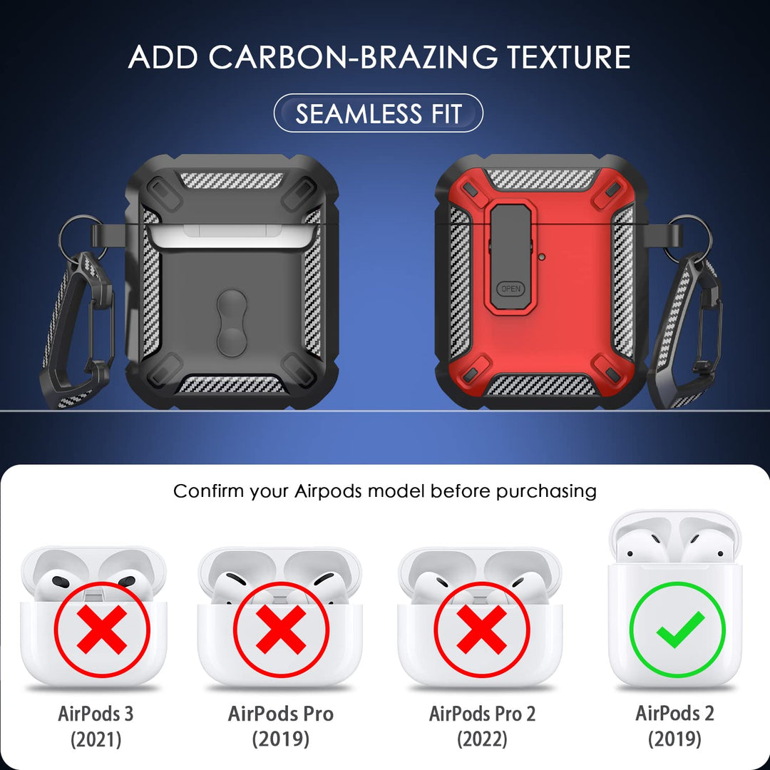 ArmorGuard AirPod Case with Cleaner Kit - Black - DOKUTRONIX