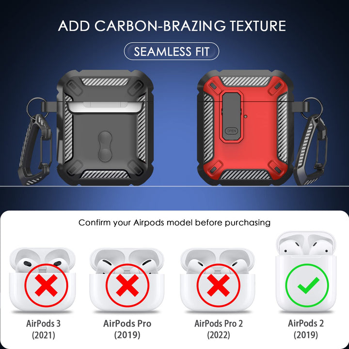 ArmorGuard AirPod Case with Cleaner Kit - Black - DOKUTRONIX