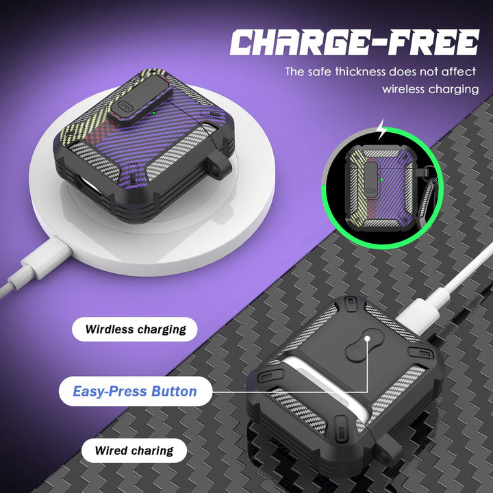 ArmorGuard AirPod Case with Cleaner Kit - Black - DOKUTRONIX