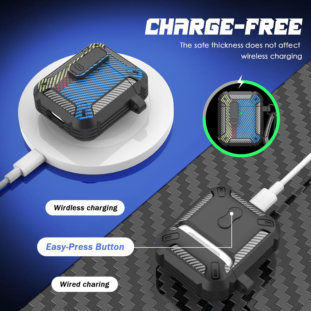 ArmorGuard AirPod Case with Cleaner Kit - Black - DOKUTRONIX