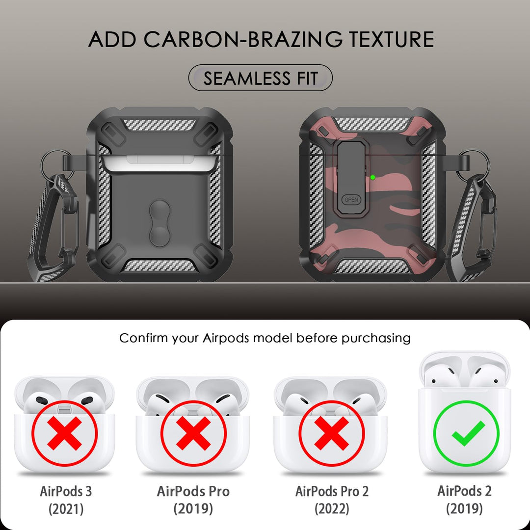 ArmorGuard AirPod Case with Cleaner Kit - Black - DOKUTRONIX