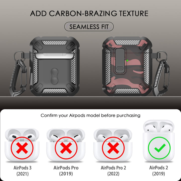 ArmorGuard AirPod Case with Cleaner Kit - Black - DOKUTRONIX