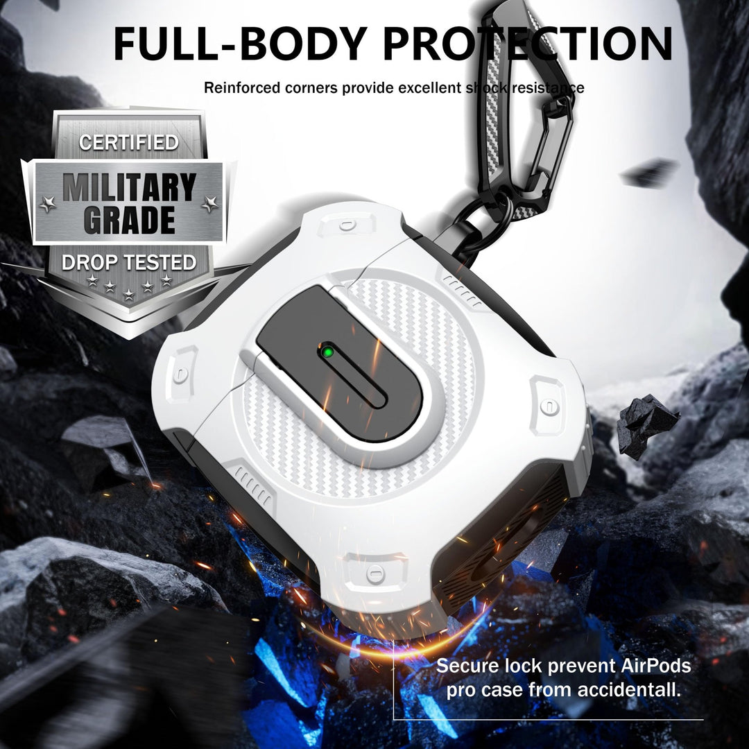 ArmorGuard AirPod Case with Cleaner Kit - Black - DOKUTRONIX