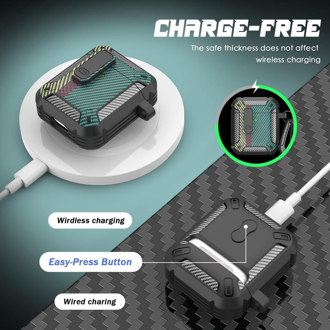 ArmorGuard AirPod Case with Cleaner Kit - Black - DOKUTRONIX