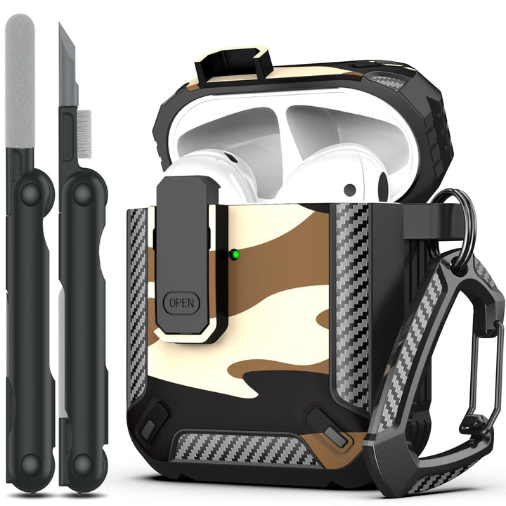 ArmorGuard AirPod Case with Cleaner Kit - Black - DOKUTRONIX