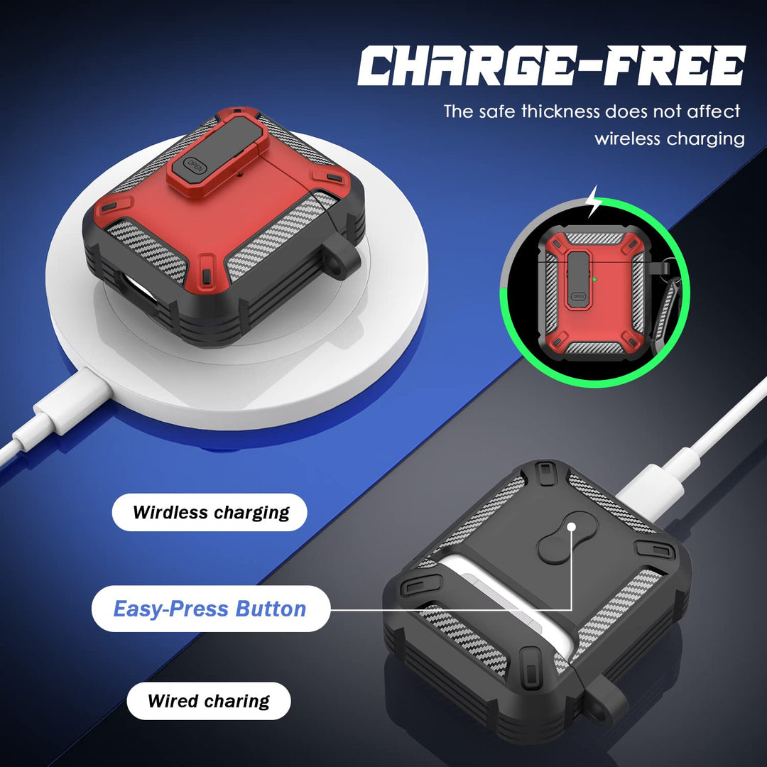 ArmorGuard AirPod Case with Cleaner Kit - Black - DOKUTRONIX