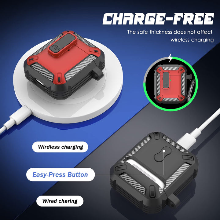 ArmorGuard AirPod Case with Cleaner Kit - Black - DOKUTRONIX