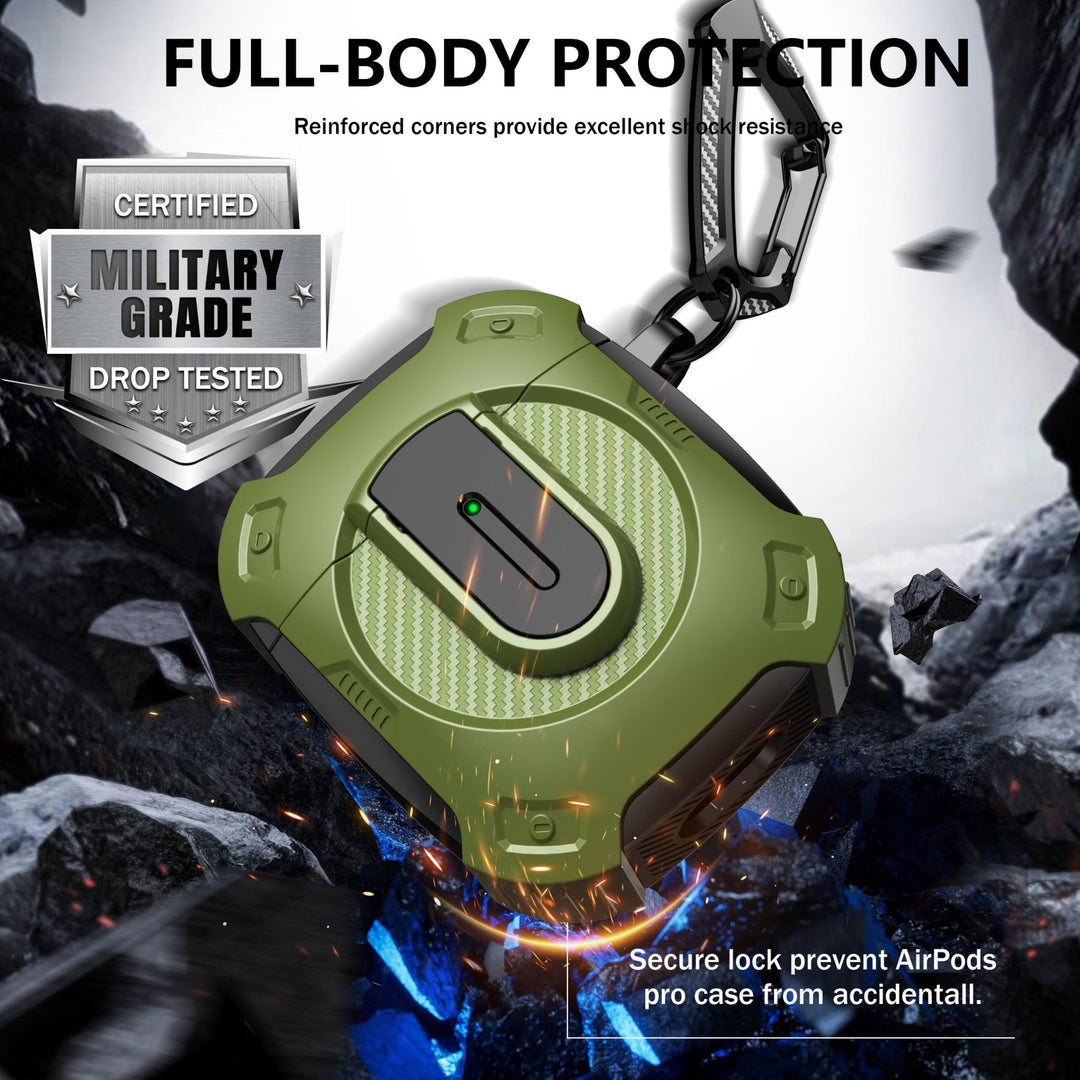 ArmorGuard AirPod Case with Cleaner Kit - Black - DOKUTRONIX