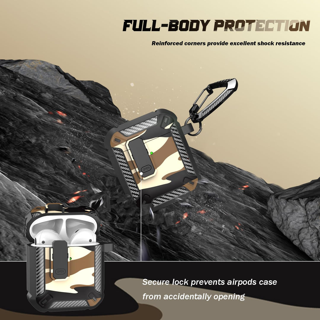 ArmorGuard AirPod Case with Cleaner Kit - Black - DOKUTRONIX