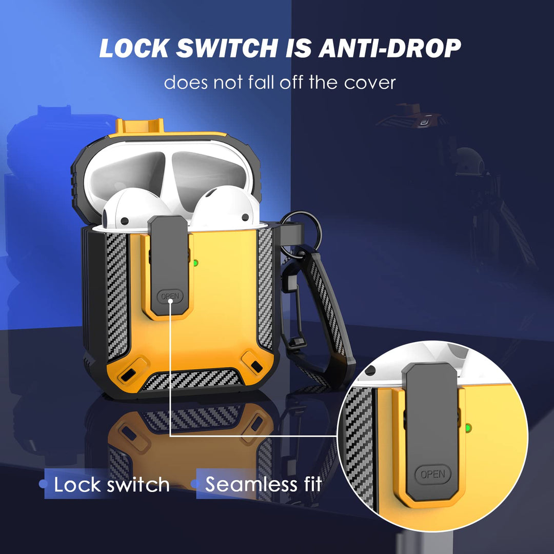 ArmorGuard AirPod Case with Cleaner Kit - Black - DOKUTRONIX