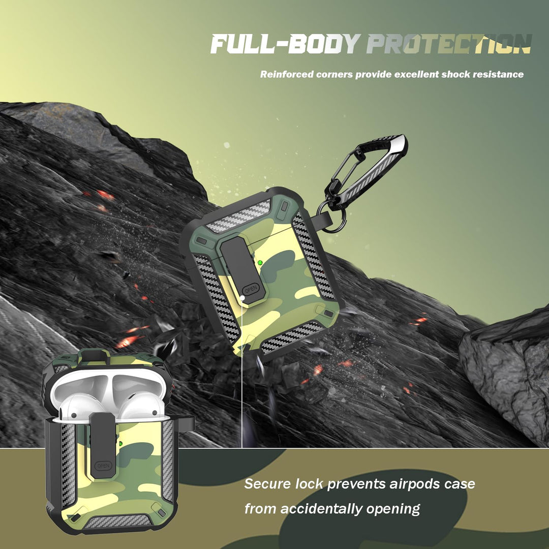 ArmorGuard AirPod Case with Cleaner Kit - Black - DOKUTRONIX