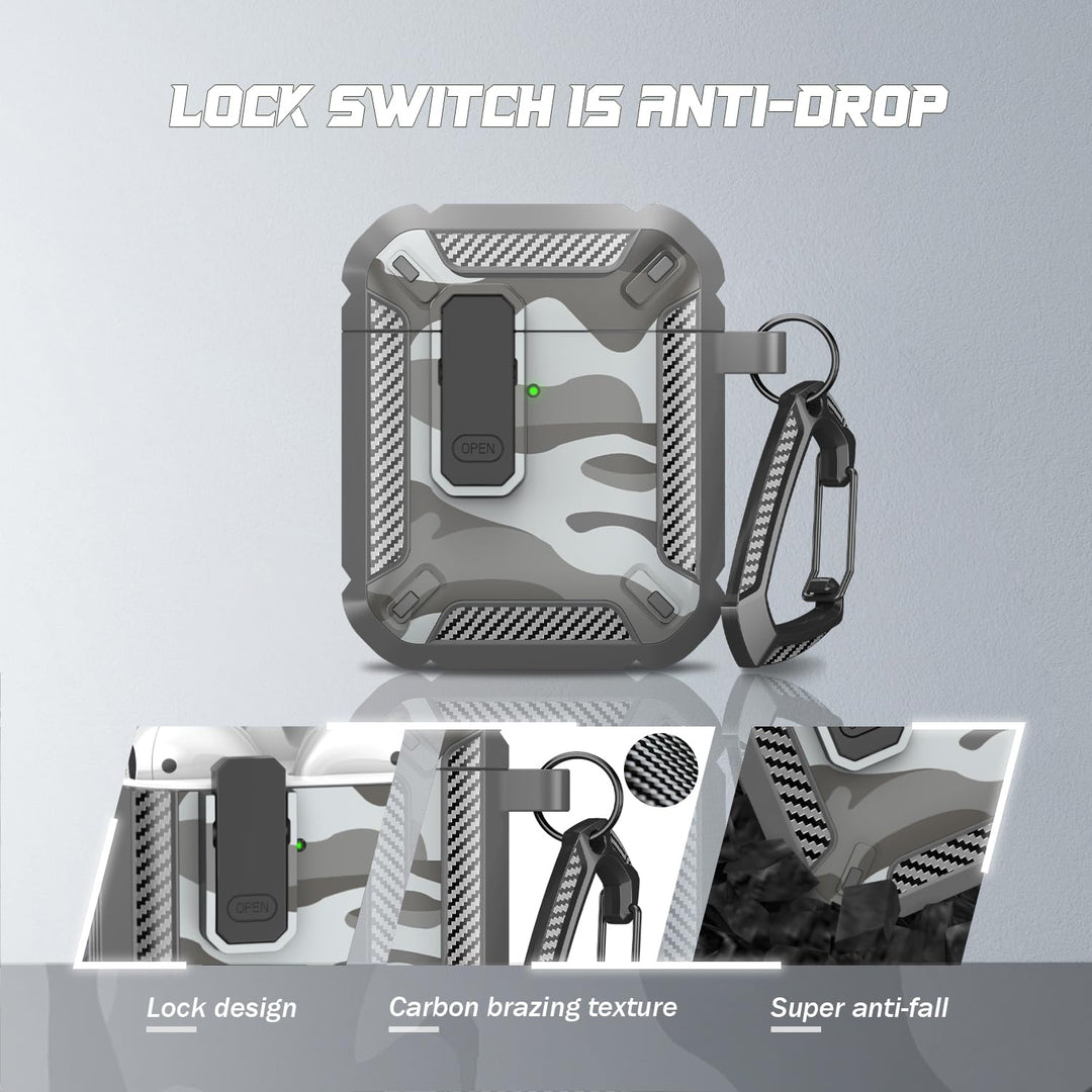 ArmorGuard AirPod Case with Cleaner Kit - Black - DOKUTRONIX