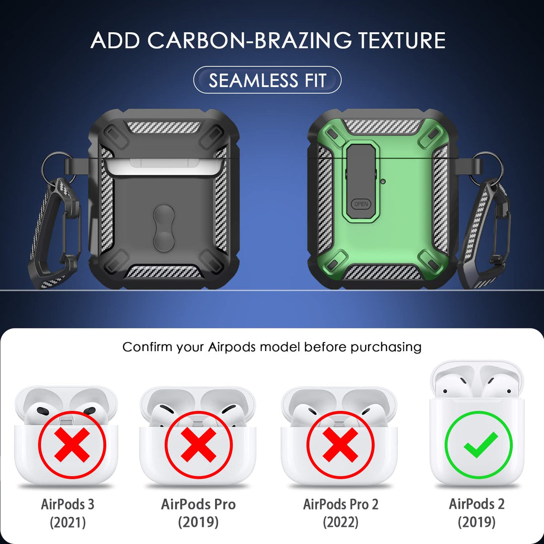 ArmorGuard AirPod Case with Cleaner Kit - Black - DOKUTRONIX