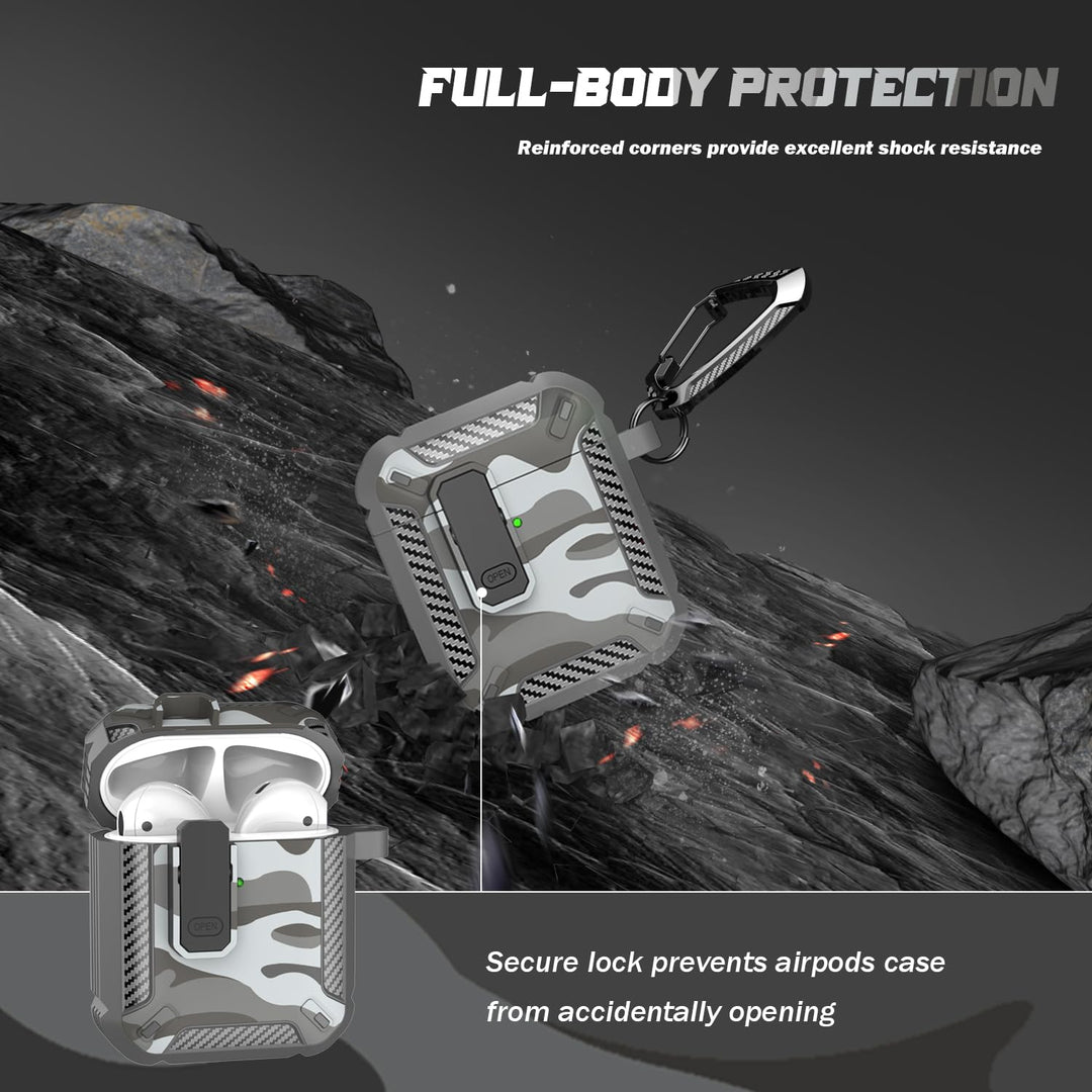 ArmorGuard AirPod Case with Cleaner Kit - Black - DOKUTRONIX