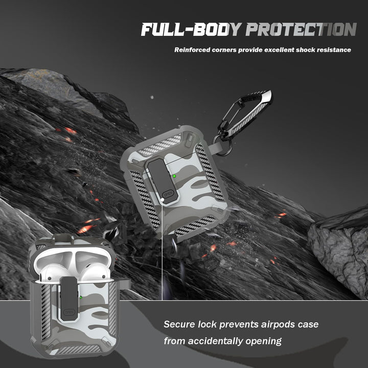 ArmorGuard AirPod Case with Cleaner Kit - Black - DOKUTRONIX