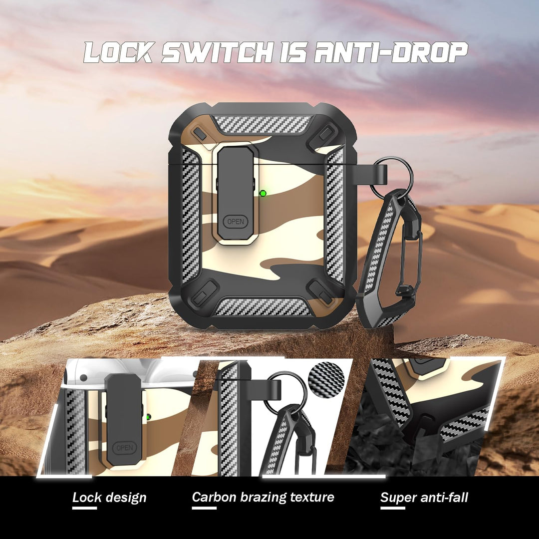 ArmorGuard AirPod Case with Cleaner Kit - Black - DOKUTRONIX