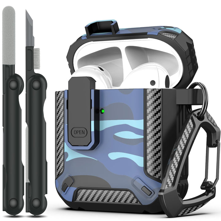 ArmorGuard AirPod Case with Cleaner Kit - Black - DOKUTRONIX