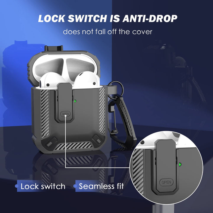 ArmorGuard AirPod Case with Cleaner Kit - Black - DOKUTRONIX