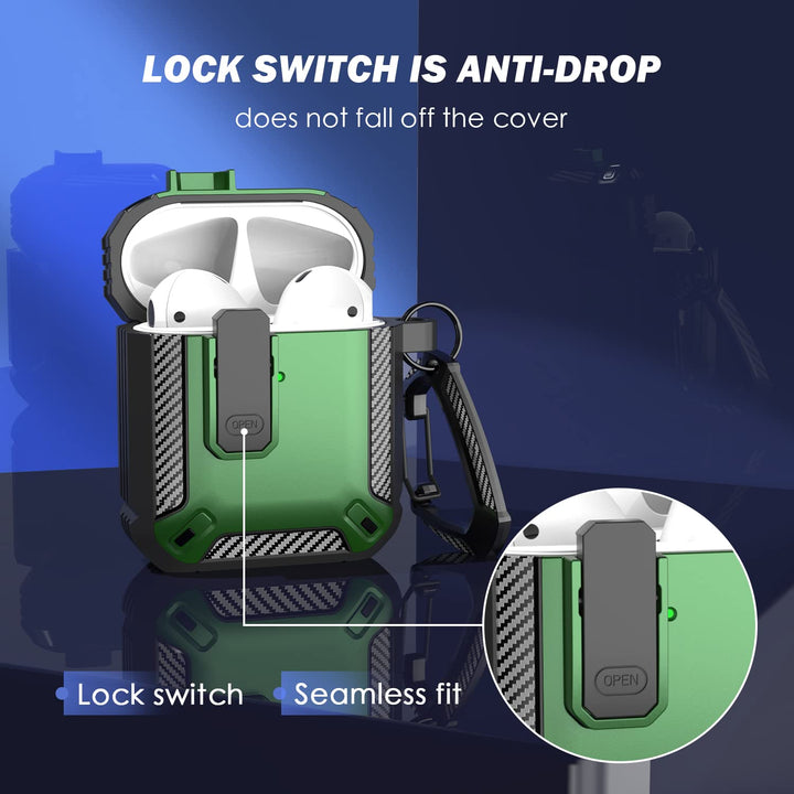 ArmorGuard AirPod Case with Cleaner Kit - Black - DOKUTRONIX