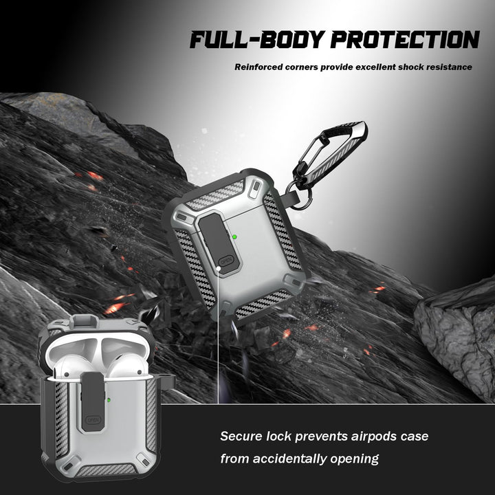 ArmorGuard AirPod Case with Cleaner Kit - Black - DOKUTRONIX