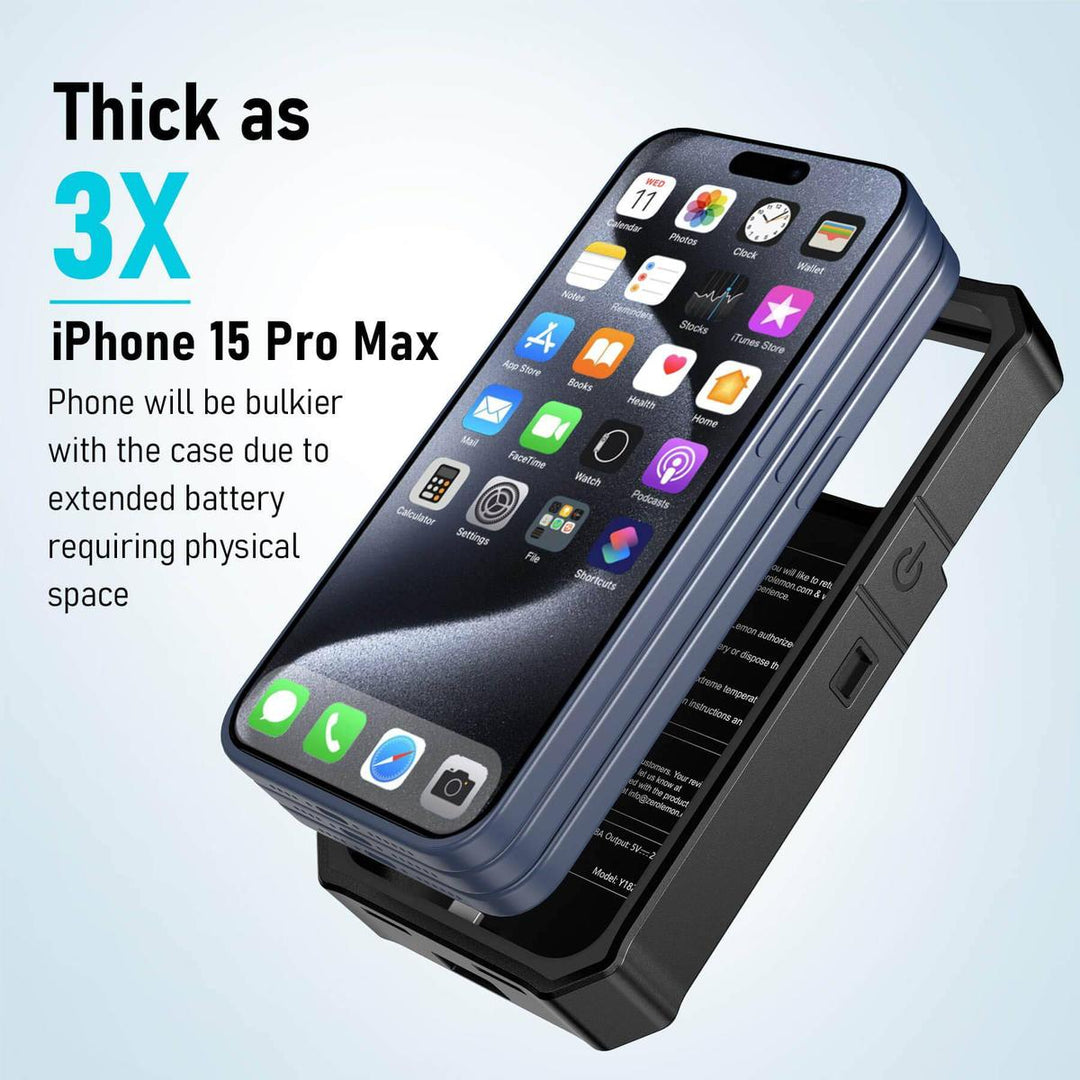 RuggedJuicer 10K mAh Battery Case – 10000mAh Power & Rugged Protection for iPhone 15 Series - DOKUTRONIX