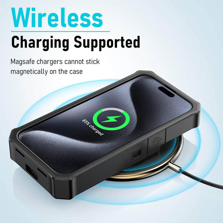 RuggedJuicer 10K mAh Battery Case – 10000mAh Power & Rugged Protection for iPhone 15 Series - DOKUTRONIX