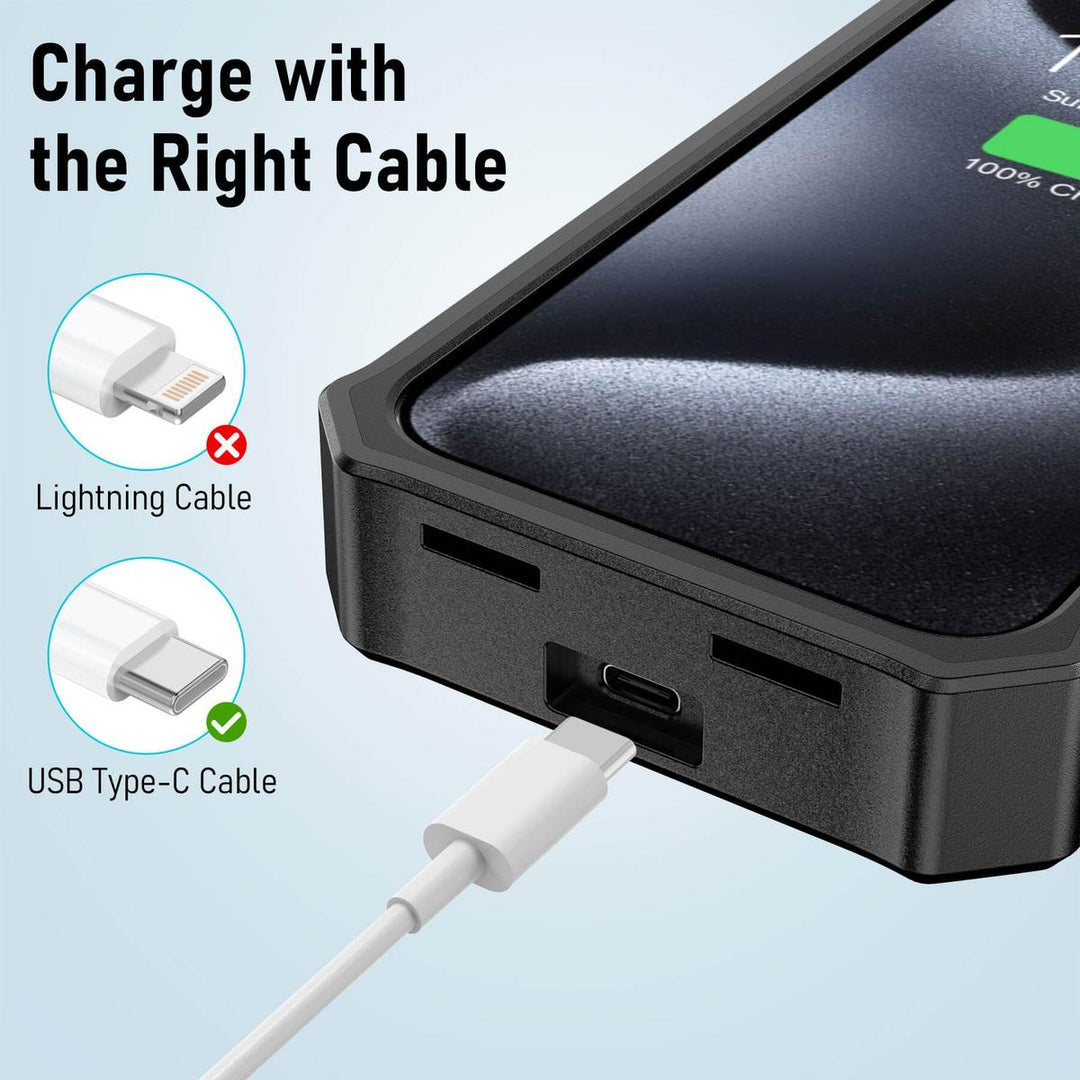 RuggedJuicer 10K mAh Battery Case – 10000mAh Power & Rugged Protection for iPhone 15 Series - DOKUTRONIX