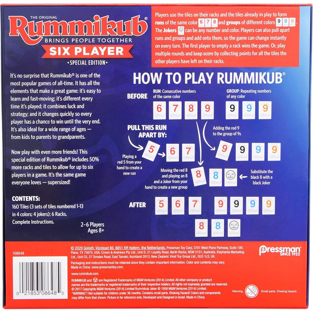 Rummikub 6-Player Edition: More Tiles, More Fun! - DOKUTRONIX