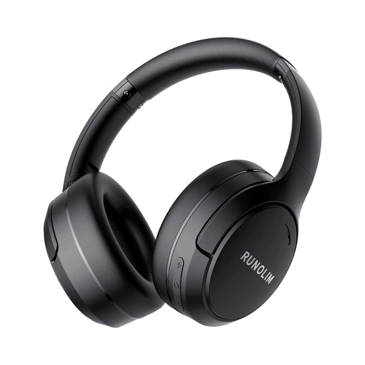RUNOLIM Black Hybrid ANC Headphones - DOKUTRONIX