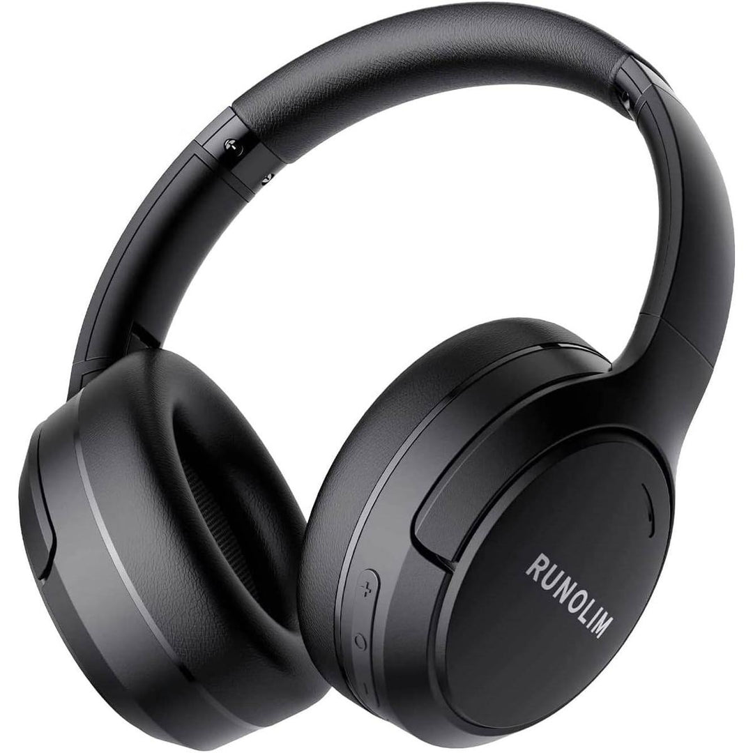 RUNOLIM Black Hybrid ANC Headphones - DOKUTRONIX