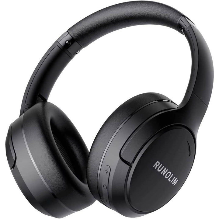 RUNOLIM Black Hybrid ANC Headphones - DOKUTRONIX