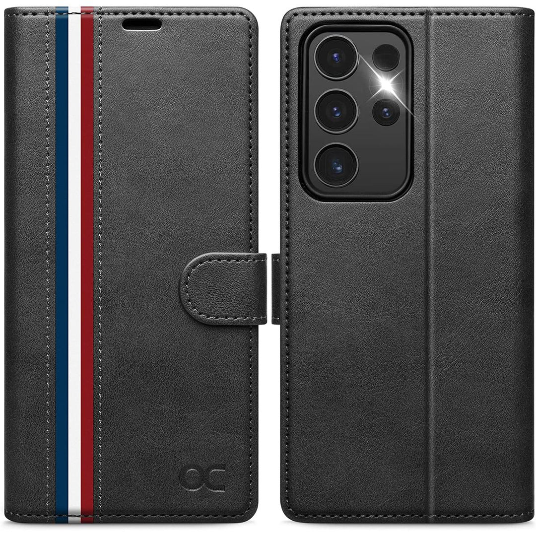 S23 Ultra 5G Wallet Case: RFID, Stand, Slots - DOKUTRONIX