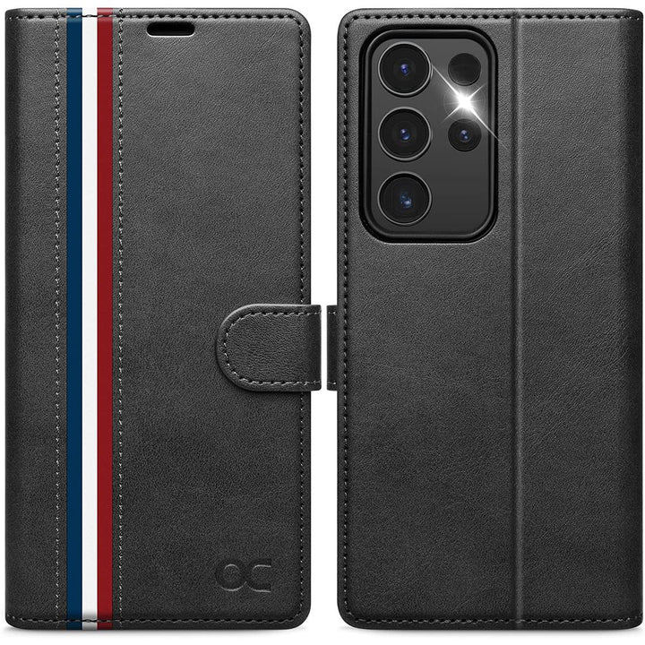 S23 Ultra 5G Wallet Case: RFID, Stand, Slots - DOKUTRONIX