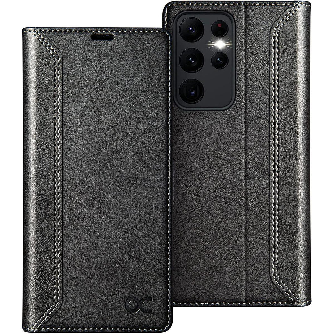 S23 Ultra 5G Wallet Case: RFID, Stand, Slots - DOKUTRONIX