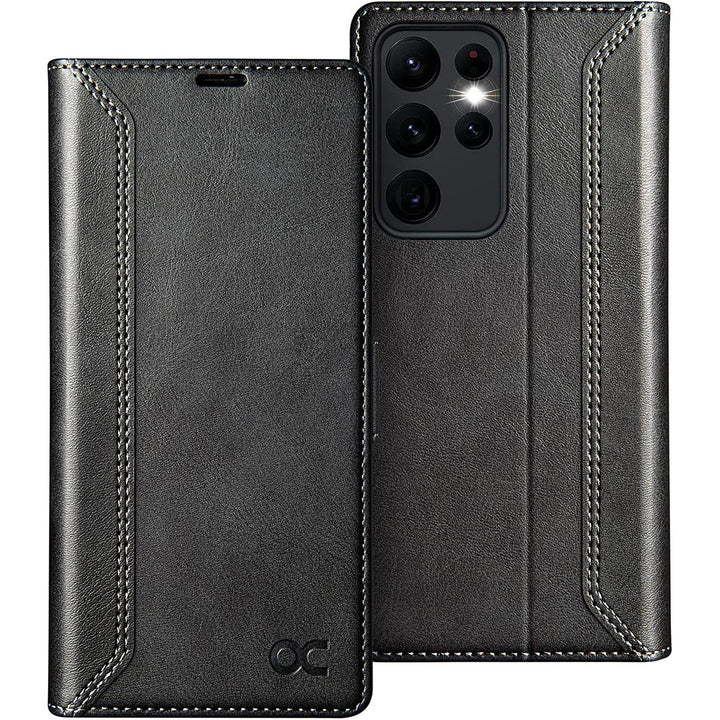S23 Ultra 5G Wallet Case: RFID, Stand, Slots - DOKUTRONIX