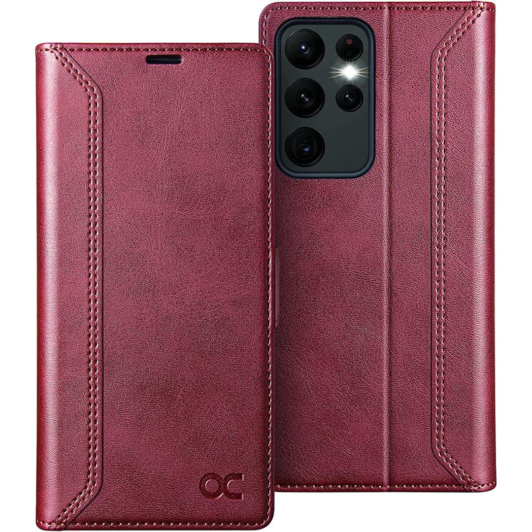 S23 Ultra 5G Wallet Case: RFID, Stand, Slots - DOKUTRONIX