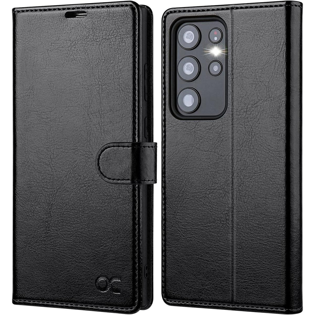 S23 Ultra 5G Wallet Case: RFID, Stand, Slots - DOKUTRONIX