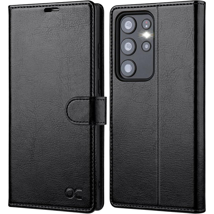 S23 Ultra 5G Wallet Case: RFID, Stand, Slots - DOKUTRONIX