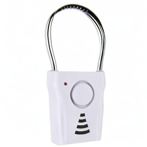 SABRE 110dB Door Handle Alarm, Extremely Loud Wireless Alarm Audible Up To 680 Ft Away, Hangs Off Door Knob or Handle, Vibration-Triggered Home Security Alarm, 3 Adjustable Settings, Great for Travel - DOKUTRONIX