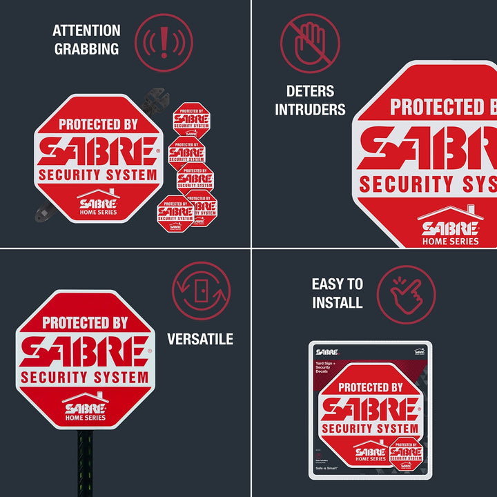 SABRE 120 dB Wedge Door Stop Security Alarm, Extremely Loud Wireless Alarm Siren Audible Up To 1,500 Ft., Non-Skid Pad, Compact Alarm Great for Home, Travel, Apartment or Dorm - DOKUTRONIX