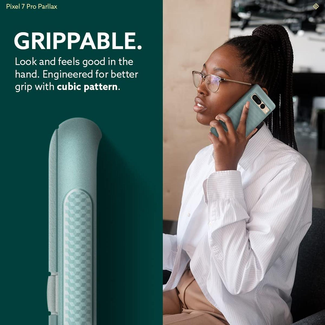 Sage Green Parallax Case for Pixel 7 Pro - DOKUTRONIX