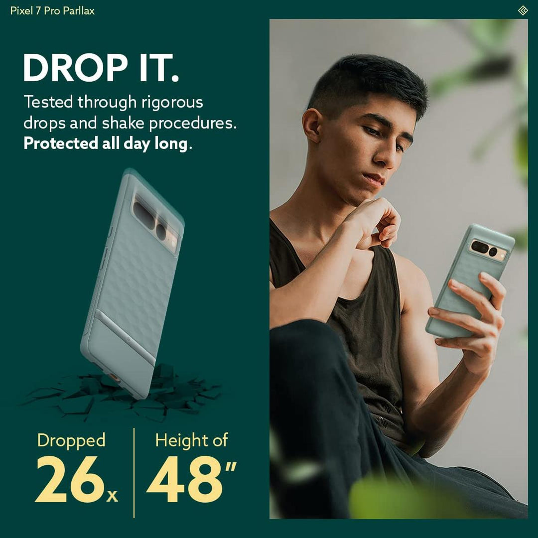 Sage Green Parallax Case for Pixel 7 Pro - DOKUTRONIX