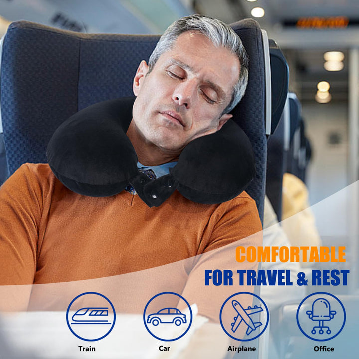 SAIREIDER Memory Foam Travel Pillow - DOKUTRONIX