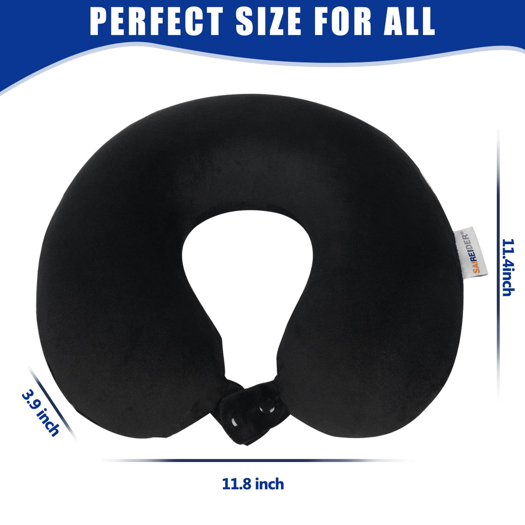 SAIREIDER Memory Foam Travel Pillow - DOKUTRONIX