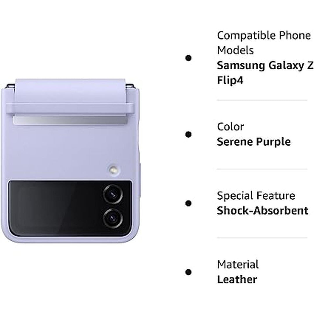 Serene Purple Flip4 Leather Cover Flap - DOKUTRONIX