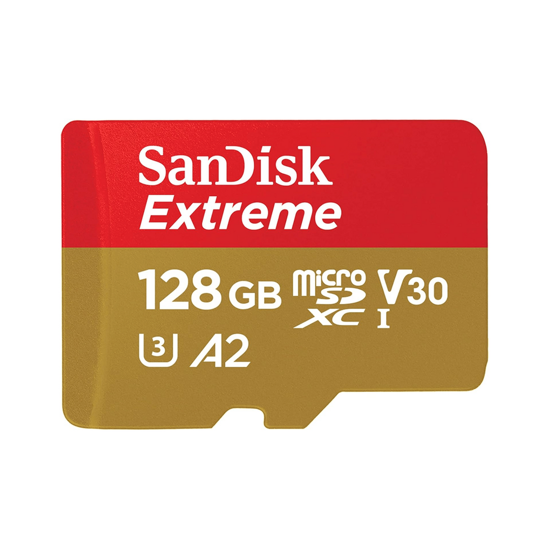 SanDisk 128GB Extreme MicroSDXC 190MB/s 4K A2 - DOKUTRONIX