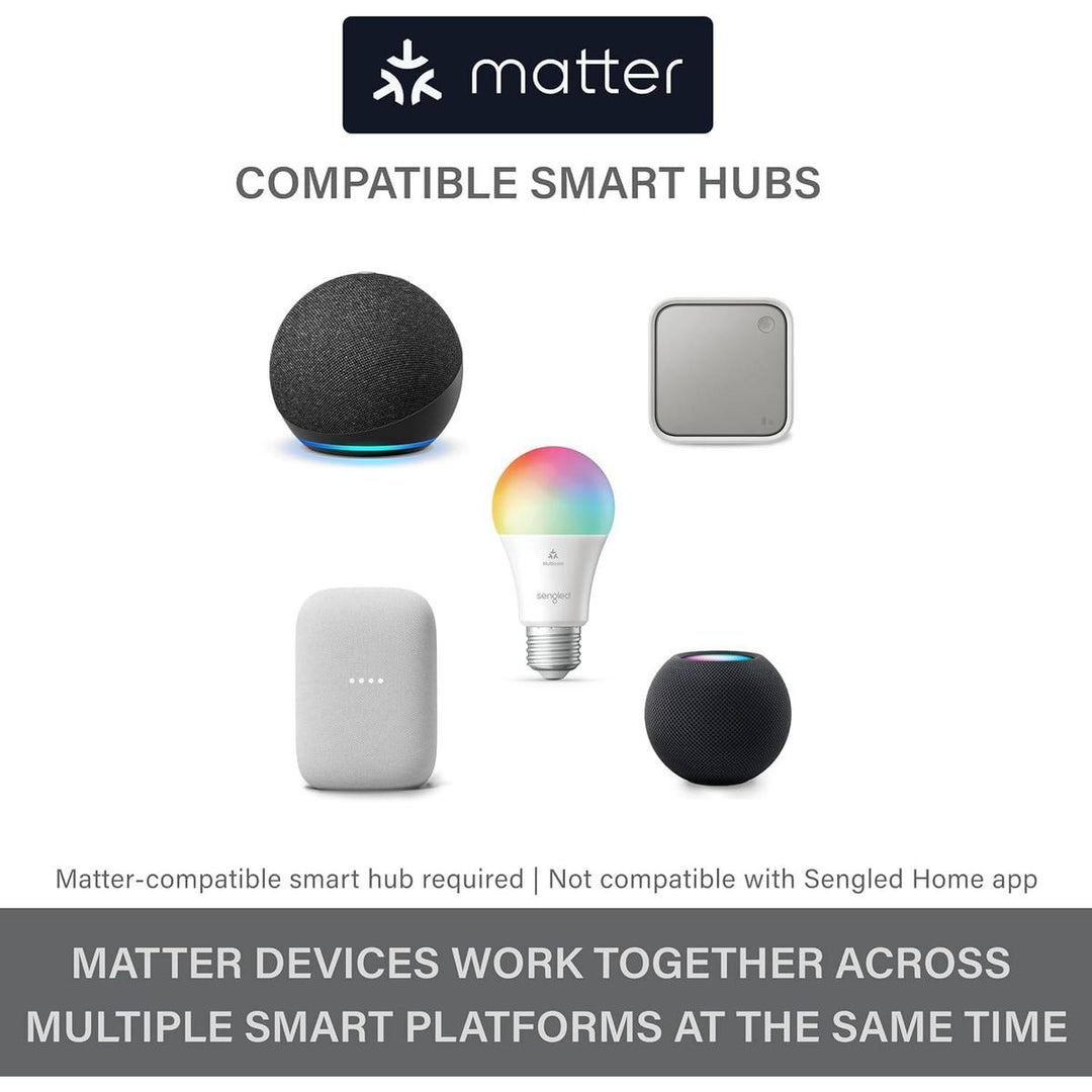 Sengled Smart Multicolor LED Bulb, Matter & Alexa Ready - DOKUTRONIX